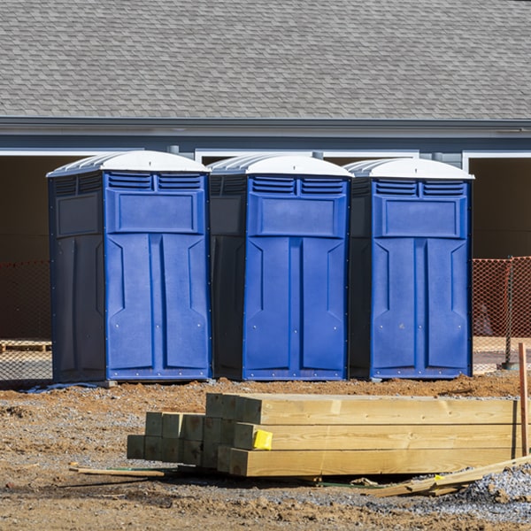 what is the maximum capacity for a single portable toilet in Mount Olive AL